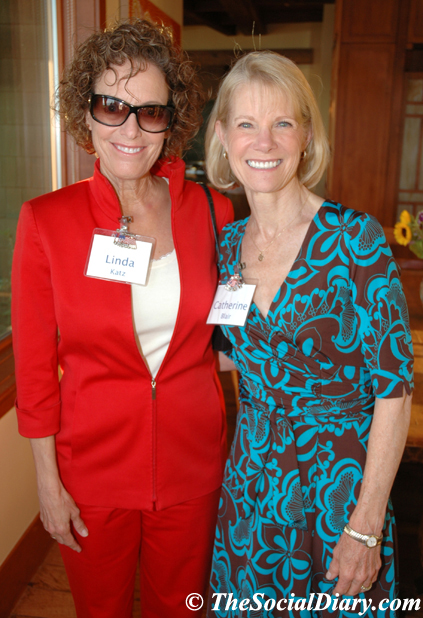 Linda Katz and Catherine Blair at the Girl Scouts ViP Party in 2009 held a tthe home  of Rebecca and Craig Irving